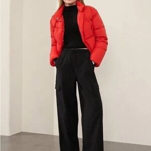 Athleta Women's Promenade Black Wide-Leg Pants